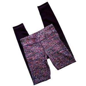Athleta Girl Pixelated Purple Athleticwear Leggings 12